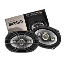 Par alto falantes 6x9 pol bravox b4x69d 300w rms quadriaxial