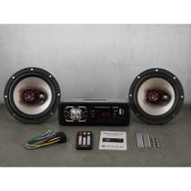 Par Alto Falantes Bravox 6 Pol B3x60 X + Rádio MP3 Bluetooth
