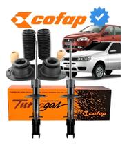 Par Amortecedor Cofap Dianteiro Fiat Palio Siena Strada Fire Com Kit Batente Coxim 2001 a 2015 Par Amortecedor Cofap Dianteiro Fiat Palio Siena Strada Fire Com Kit Batente Coxim 2001 a 2015