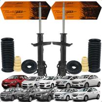 Par Amortecedor com Kit Batente Coxim e Coifa Dianteiro Chevrolet Cobalt Spin Prisma Onix Sonic