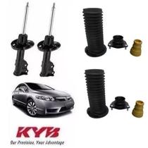 Par amortecedor dianteiro esquerdo direito kit coxim + batente + coifa guarda pó - new civic 2007 2008 2009 2010 2011 2012 - kit00081