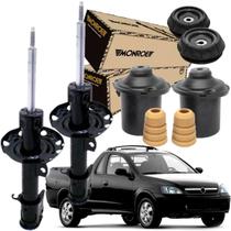 Par Amortecedor Dianteiro Gm Montana 2003 A 2010 + Kit Axios