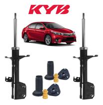 Par Amortecedor Dianteiro Kayaba + Kit Batente 1Linha Toyota Corolla 2009 a 2014