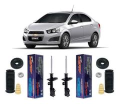 Par Amortecedor Dianteiro Kit Coxim Sonic Sedan 14