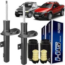 Par Amortecedor Dianteiro Nakata Strada 2001 a 2021 + Kits Par Amortecedor Dianteiro Nakata Strada 2001 a 2021 + Kits