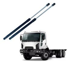 Par Amortecedor Grade Frontal Capô Ford Cargo 2011 À 2020