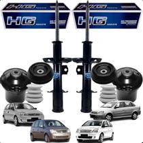 Par Amortecedor Kit Coxim Batente Coifa Dianteiro Original Nakata HG Corsa Montana Meriva