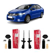 Par Amortecedor Kit Coxim Dianteiro Honda City 2009 a 2014