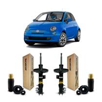 Par Amortecedor + Kit Dianteiro Fiat 500 Polones 2009 A 2011