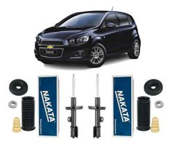 Par Amortecedor + Kit Dianteiro Gm Sonic 2012 2013 2014