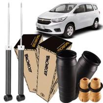 Par Amortecedor Monroe GM Spin Traseiro + Kits Batente Coifa