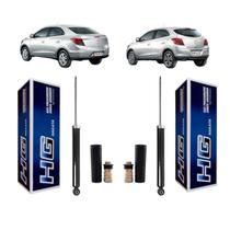 Par Amortecedor Nakata Traseiro Onix 2012 A 2020+Kit Batente Par Amortecedor Nakata Traseiro Onix 2012 A 2020+Kit Batente