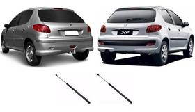 Par Amortecedor Tampa Traseira Malas Peugeot 206 207 Hatch