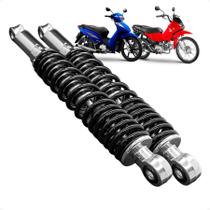 Par Amortecedor Traseiro Pro Link Para Biz Pop 100 110i De 1998 Até 2024 Com Regulador De Altura