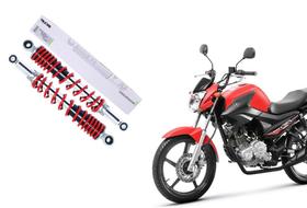 Par Amortecedor Traseiro Scud Fazer 150 Factor 125 150 Mola Vermelha Ano 2014 Até 2022