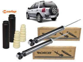 Par Amortecedores Traseiro MONROE Ecosport 1.6 2.0 2003 a 2012 Novos Com Kit Batente e Coifa COFAP