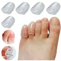 Par Anel Protetor Para Dedo Silicone Calo Pé Sapato Tênis Par Anel Protetor Para Dedo Silicone Calo Pé Sapato Tênis