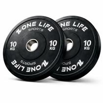 Par Anilha Olímpica Bumper 10kg One Life Sports Treino Par Anilha Olímpica Bumper 10kg One Life Sports Treino