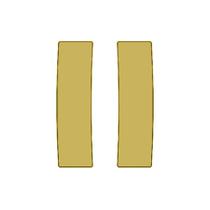 Par Aplique Canto Estribo Para Daf XF - Dourado Par Aplique Canto Estribo Para Daf XF - Dourado
