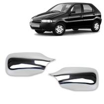 Par Aplique Cromado Capa Retrovisor Palio G1 1996 1997 1998 1999 2000 Uno Fire 2001 2002 2003 2004