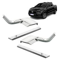 Par Aplique Cromado para Base do Retrovisor Toro 2016 2017 2018 2019 2020 2021 2022 2023 2024