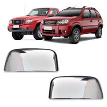Par Aplique Cromado para Capa Retrovisor Ecosport 2003 a 2012 Ranger 2005 a 2009 Par Aplique Cromado para Capa Retrovisor Ecosport 2003 a 2012 Ranger 2005 a 2009