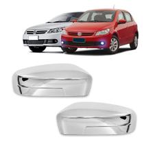 Par Aplique Cromado para Capa Retrovisor Gol G5 2008 a 2012 Voyage G5 2009 a 2012 Sem Pisca Par Aplique Cromado para Capa Retrovisor Gol G5 2008 a 2012 Voyage G5 2009 a 2012 Sem Pisca
