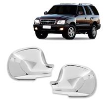 Par Aplique Cromado para Capa Retrovisor S10 Blazer 1995 a 2011
