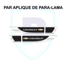 Par Aplique De Paralama Chevrolet Logo Resinado Premium