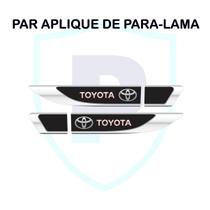 Par Aplique De Paralama Toyota Logo Resinado Premium