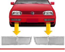 PAR Aplique Defletor Dianteiro Golf MEXICANO GL / GLX 94 95 96 97 98 Cristal PAR Aplique Defletor Dianteiro Golf MEXICANO GL / GLX 94 95 96 97 98 Cristal