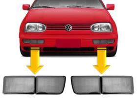 PAR Aplique Dianteiro VW Golf Mexicano GL / GLX 94 95 96 97 98 Fumê PAR Aplique Dianteiro VW Golf Mexicano GL / GLX 94 95 96 97 98 Fumê