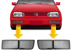 PAR Aplique Dianteiro VW Golf Mexicano GL / GLX 94 95 96 97 98 Fumê PAR Aplique Dianteiro VW Golf Mexicano GL / GLX 94 95 96 97 98 Fumê