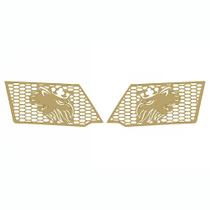 Par Aplique Inferior Ar Para Scania R/S Dourado