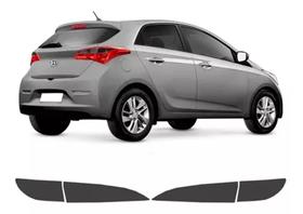 Par Aplique Mascara Negra Lanterna Hyundai Hb20