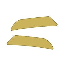 Par Aplique Meio Defletor Grade Para Daf XF Dourado