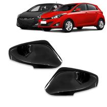 Par Aplique Preto Brilhante para Capa Retrovisor Hyundai HB20 2013 2014 2015 2016 2017 2018 2019 HB2 Par Aplique Preto Brilhante para Capa Retrovisor Hyundai HB20 2013 2014 2015 2016 2017 2018 2019 HB2