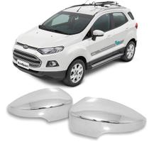 Par Aplique Retrovisor Cromado Ecosport 2013 2014 2015 - Clic peças