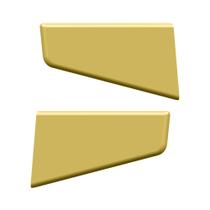 Par Aplique Tela Grade Inferior Para S5 Dourado Par Aplique Tela Grade Inferior Para S5 Dourado