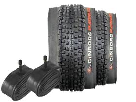 Par Aro 29 Pneu e Câmara MTB Cinborg Fox 2.10 Kevlar