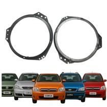 Par Aro Adaptador 6 Polegadas Gol Corsa Zafira Astra Vectra Meriva Montana Dianteiro Som