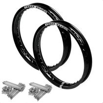 Par Aro Alumínio Three Heads Preto 18x1.60 18x1.85 Raio 4mm