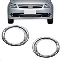 Par Aro Aplique Cromado Farol Milha Gol G5 Voyage Saveiro 2008 a 2012 Par Aro Aplique Cromado Farol Milha Gol G5 Voyage Saveiro 2008 a 2012