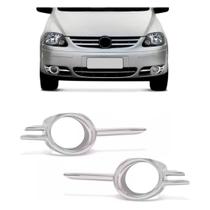 Par aro cromado farol milha fox 2004 2005 a 2009 Par aro cromado farol milha fox 2004 2005 a 2009