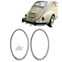Par Aro Cromado Lanterna Traseira Fusca 1200 1300