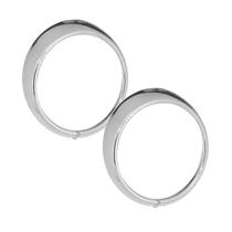 Par aro de ferro farol fusca 1976 até 1985 1 furo com parafusos (cromado)