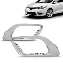 Par aro moldura milha renault fluence 2014 2015 2016 2017 2018 cromada