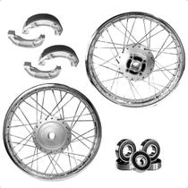 Par Aro Roda Cg Fan 125 2009 2018 Lona Rolamento Prisioneiro