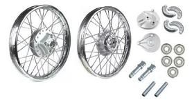 Par Aro Roda Raio 4mm CG Até 99 C/Rolamento/Espaçador/Lona/Espelho Par Aro Roda Raio 4mm CG Até 99 C/Rolamento/Espaçador/Lona/Espelho