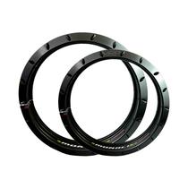 Par Aros em Alumínio Monaco Gs Tubeless Pra Pneu Sem Câmara Bros 125 150 160 Xre 190 Preto Fosco